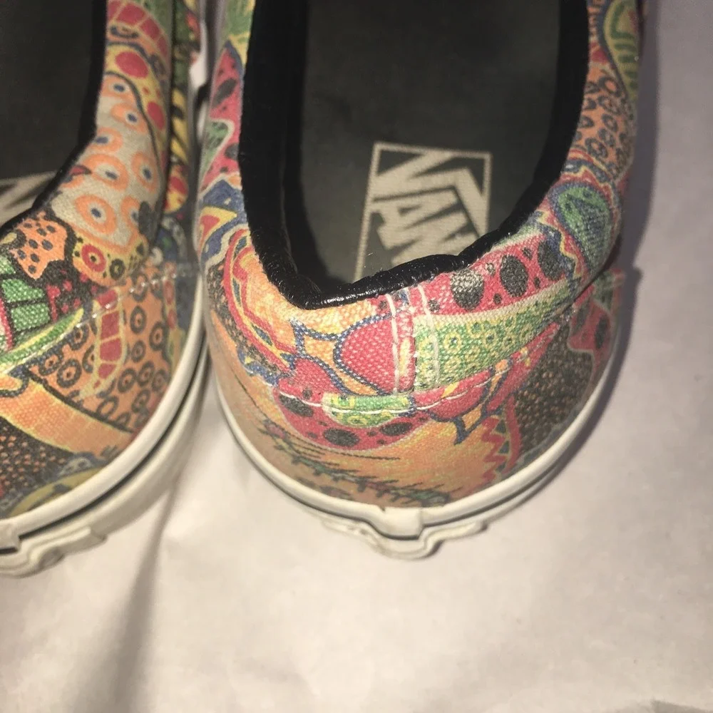 Vans Van Doren Multi Aborigi Skateboard Sneakers Mermaids Nautical Sz. M8, W9.5